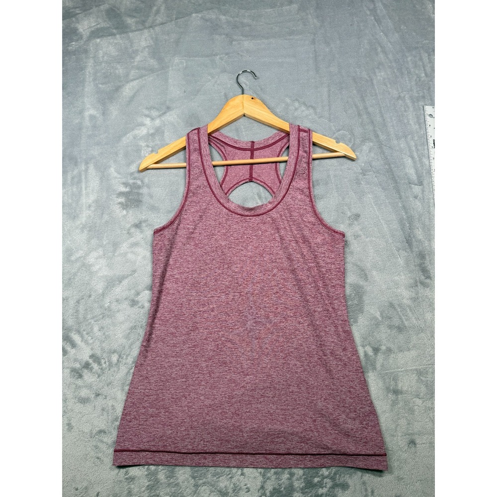 Athleta Nitro Tank Top Womens Medium Heather Berry Lightweight Soft Activewear - Picture 1 of 6